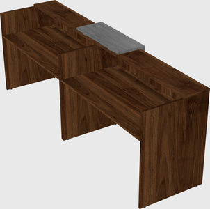 Shared u-shaped reception desks