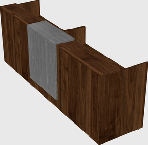 Shared u-shaped reception desks