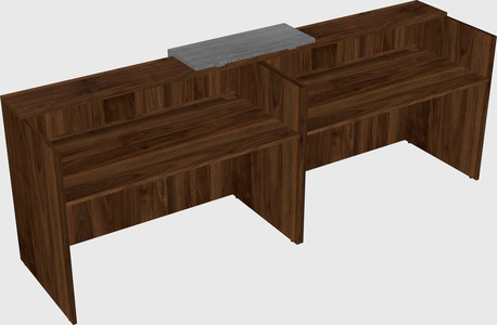 Shared u-shaped reception desks