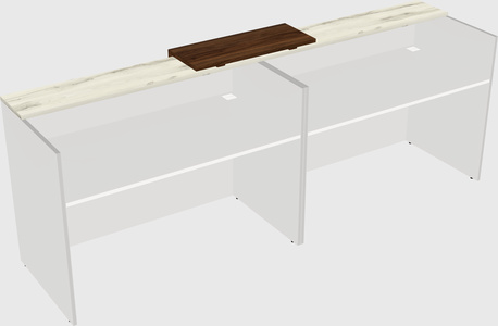 Shared u-shaped reception desks