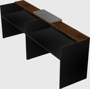Shared u-shaped reception desks