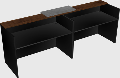 Shared u-shaped reception desks