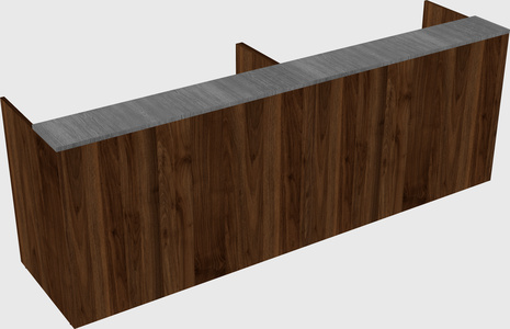 Shared u-shaped reception desks