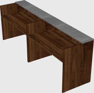 Shared u-shaped reception desks