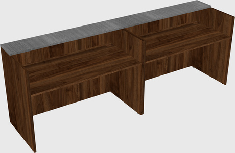 Shared u-shaped reception desks