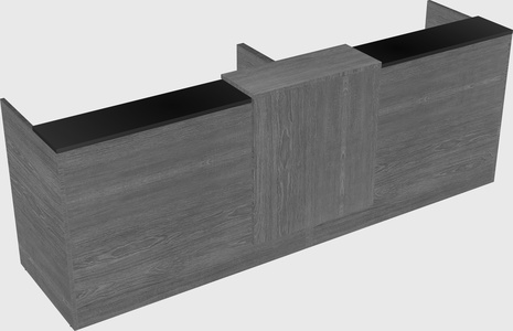 Shared u-shaped reception desks