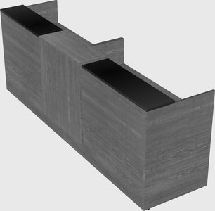 Shared u-shaped reception desks