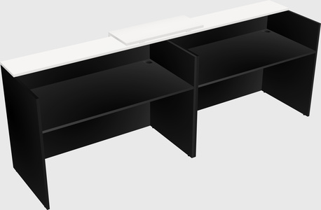 Shared u-shaped reception desks