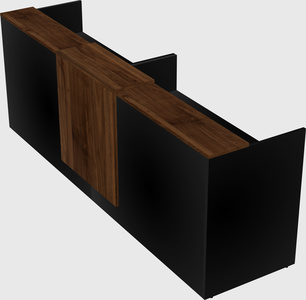 Shared u-shaped reception desks