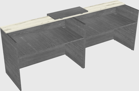 Shared u-shaped reception desks