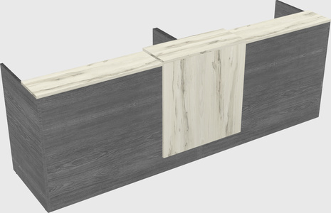 Shared u-shaped reception desks