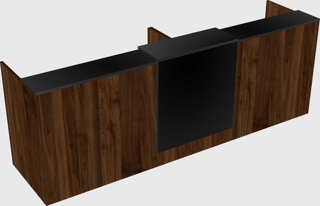 Shared u-shaped reception desks