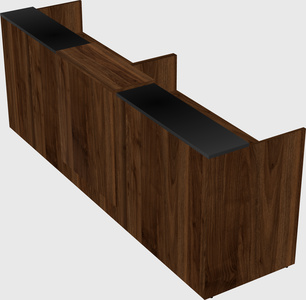 Shared u-shaped reception desks