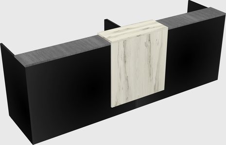 Shared u-shaped reception desks