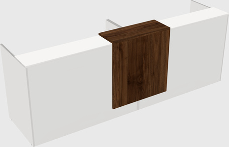 Shared u-shaped reception desks