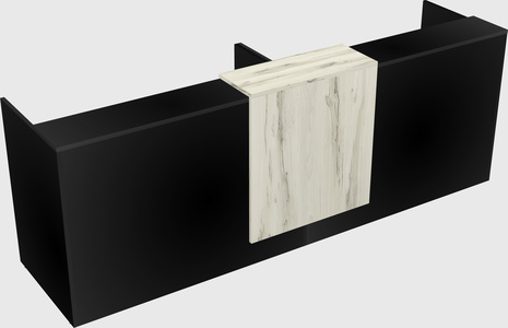 Shared u-shaped reception desks