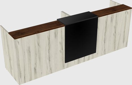 Shared u-shaped reception desks