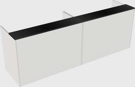 Shared u-shaped reception desks