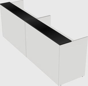 Shared u-shaped reception desks