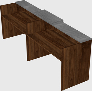 Shared u-shaped reception desks