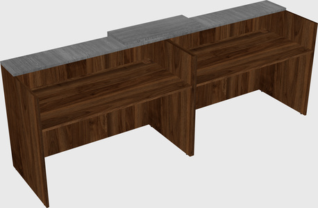 Shared u-shaped reception desks