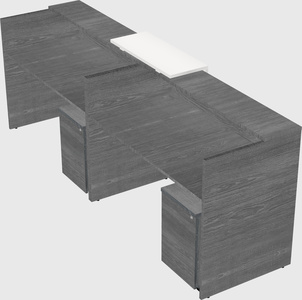 Shared u-shaped reception desks