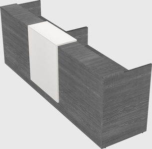 Shared u-shaped reception desks