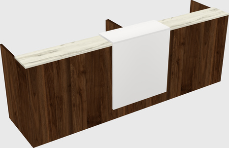 Shared u-shaped reception desks