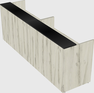 Shared u-shaped reception desks
