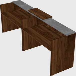 Shared u-shaped reception desks
