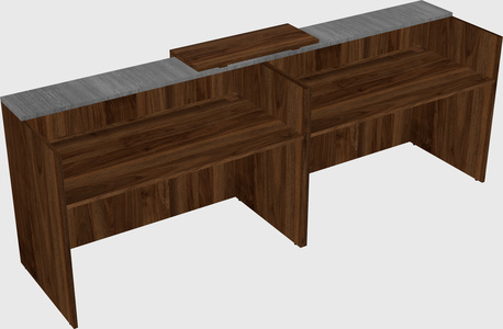 Shared u-shaped reception desks