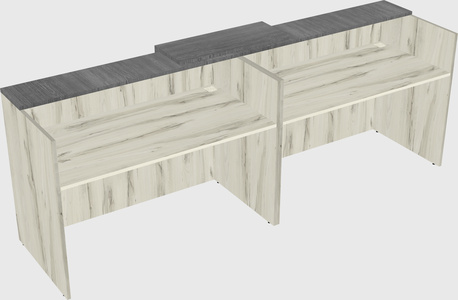 Shared u-shaped reception desks