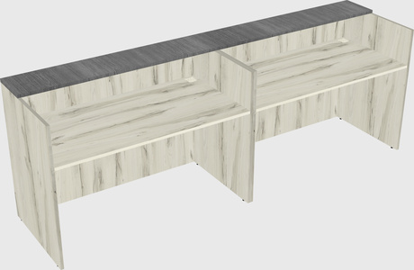 Shared u-shaped reception desks