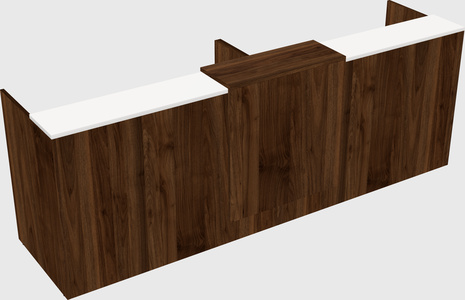 Shared u-shaped reception desks