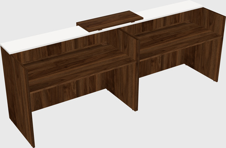 Shared u-shaped reception desks