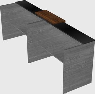 Shared u-shaped reception desks