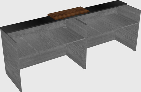 Shared u-shaped reception desks