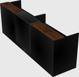 Shared u-shaped reception desks