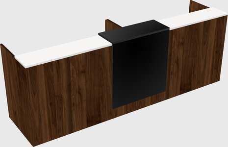 Shared u-shaped reception desks