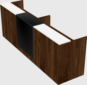 Shared u-shaped reception desks