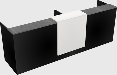 Shared u-shaped reception desks
