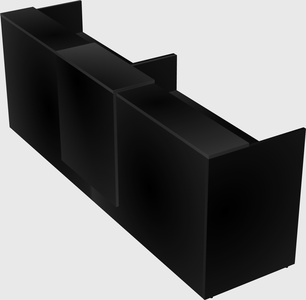Shared u-shaped reception desks