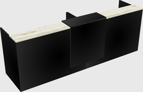 Shared u-shaped reception desks