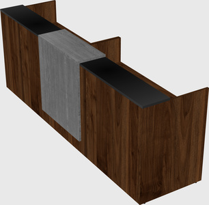 Shared u-shaped reception desks
