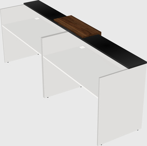 Shared u-shaped reception desks