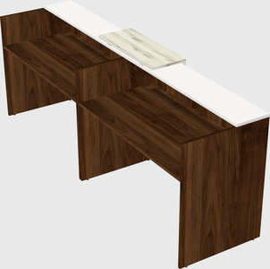 Shared u-shaped reception desks