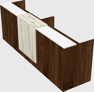 Shared u-shaped reception desks