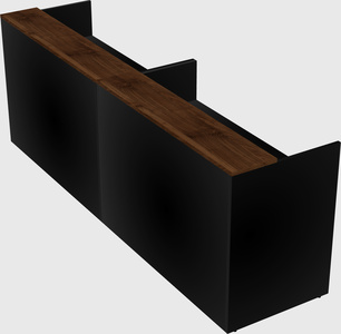 Shared u-shaped reception desks