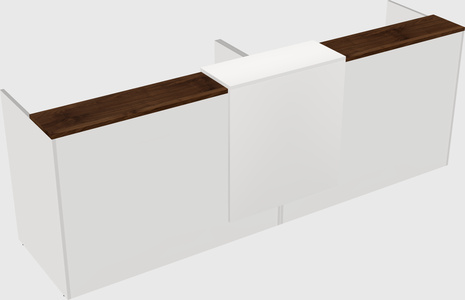 Shared u-shaped reception desks
