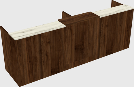 Shared u-shaped reception desks